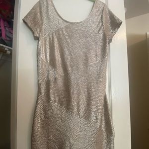 Metallic Free People Mini Dress size M